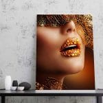 Tablou Canvas Luxury Golden Makeup