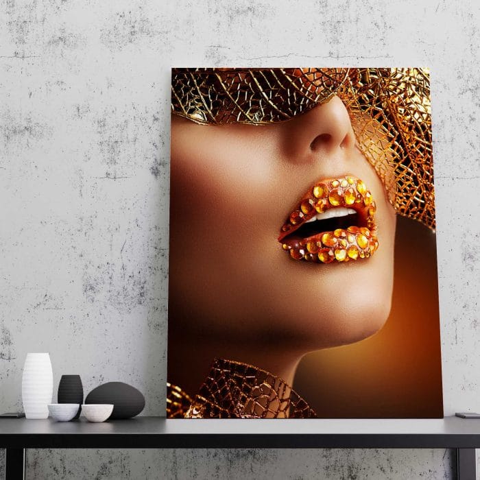 Tablou Canvas Luxury Golden Makeup