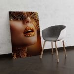 Tablou Canvas Luxury Golden Makeup