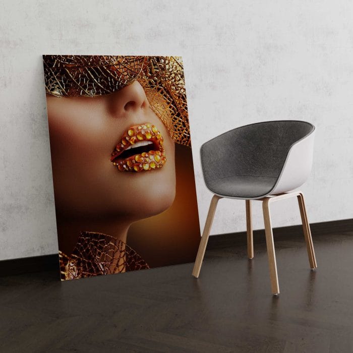 Tablou Canvas Luxury Golden Makeup