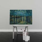 Tablou Canvas Night Over the Rhone by Jean-Francois Millet
