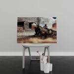 Tablou Canvas Old Western Town