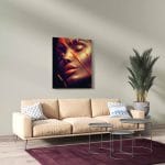 Tablou Canvas Orange Face