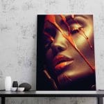 Tablou Canvas Orange Face