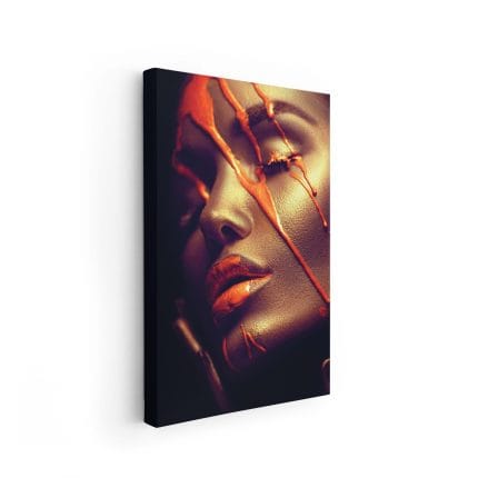 Tablou Canvas Orange Face