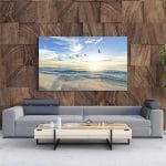 Tablou Canvas Pasari Care Zboara Peste Mare