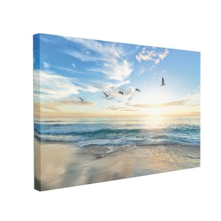 Tablou Canvas Pasari Care Zboara Peste Mare