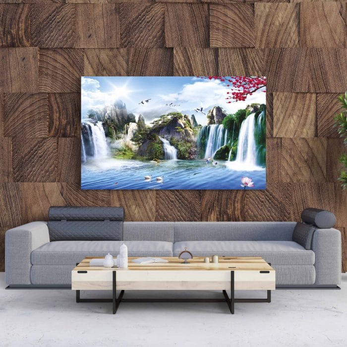 Tablou Canvas Pictură Murală cu Cascade