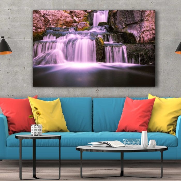 Tablou Canvas Pink Waterfall