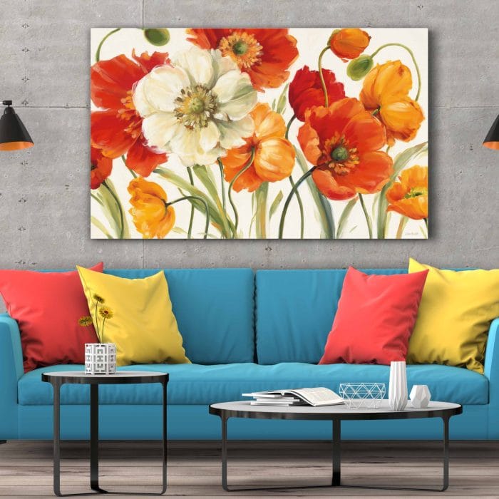 Tablou Canvas Poppies Melody