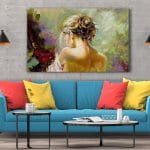 Tablou Canvas Portrait of the Exposed Girl