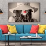 Tablou Canvas Red Lips
