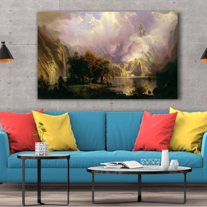 Tablou Canvas Rocky Mountain by Albert Bierstadt, 1870