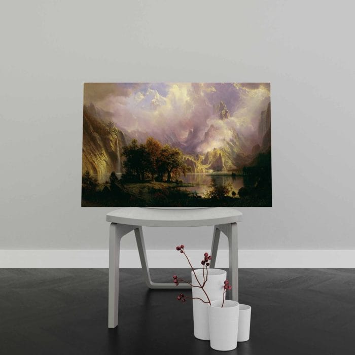 Tablou Canvas Rocky Mountain by Albert Bierstadt, 1870