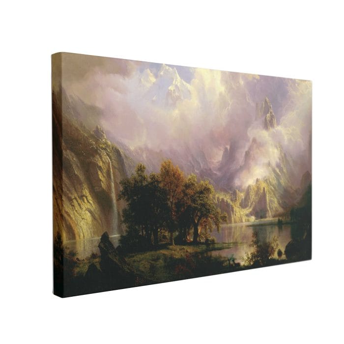 Tablou Canvas Rocky Mountain by Albert Bierstadt, 1870