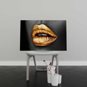 Tablou Canvas Sexy Golden Lips