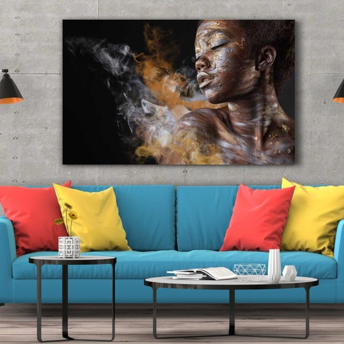 Tablou Canvas Silver and Gold Make-up and Body