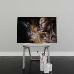 Tablou Canvas Silver and Gold Make-up and Body