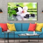 Tablou Canvas Spa Stones and White Orchid