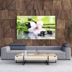 Tablou Canvas Spa Stones and White Orchid