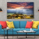 Tablou Canvas Sunbeams on the Plain