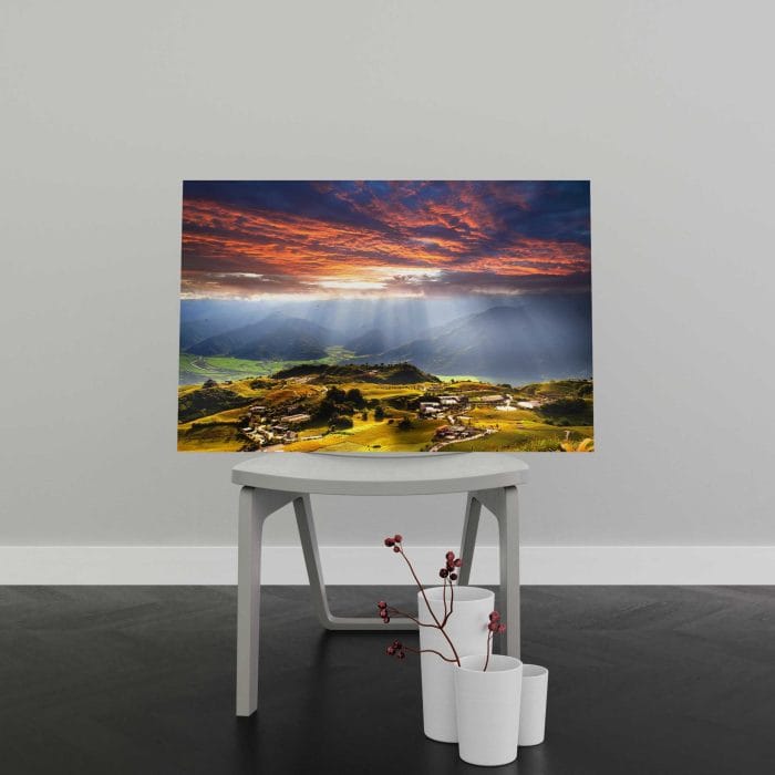 Tablou Canvas Sunbeams on the Plain