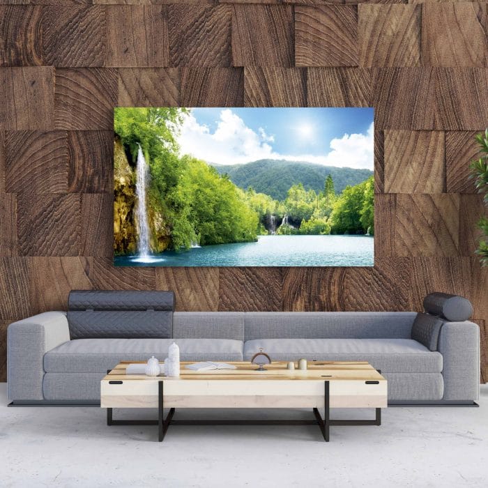 Tablou Canvas Sunlight Waterfalls