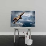 Tablou Canvas Vultur Deasupra Furtunii