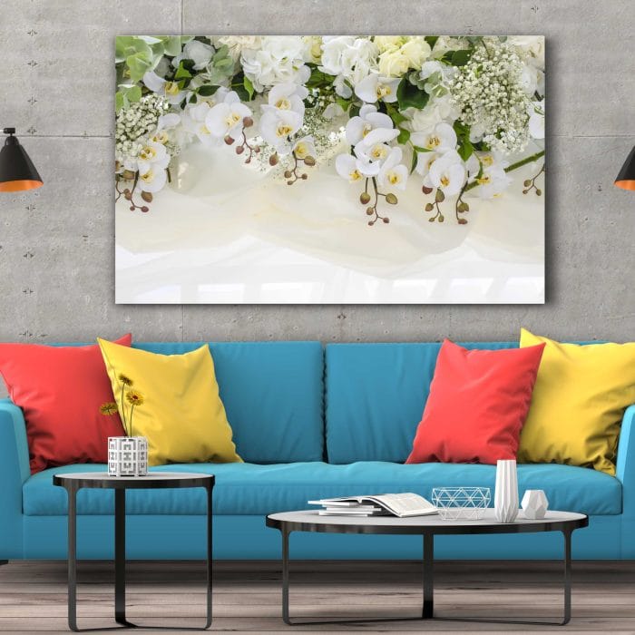 Tablou Canvas White Orchid Arrangement