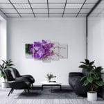 Tablou MultiCanvas Buchet cu Orhidee Mov
