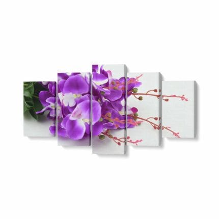 Tablou MultiCanvas Buchet cu Orhidee Mov