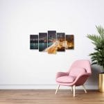 Tablou MultiCanvas Night Light City