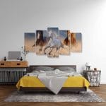 Tablou MultiCanvas Three Horse in Desert