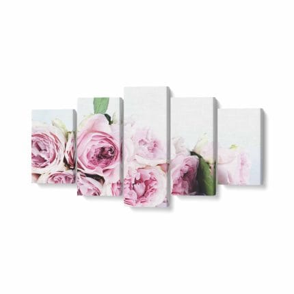 Tablou MultiCanvas Trandafiri Roz
